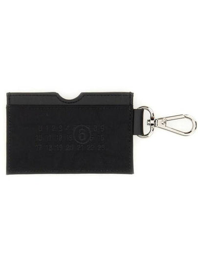 Embroidery Numeric Logo Card Wallet Key Holder Black - MAISON MARGIELA - BALAAN 2