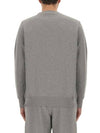 Zebra Patch Organic Cotton Sweatshirt Grey - PAUL SMITH - BALAAN 4