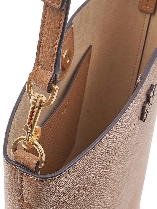 McGraw Logo Bucket Bag Beige - TORY BURCH - BALAAN 9