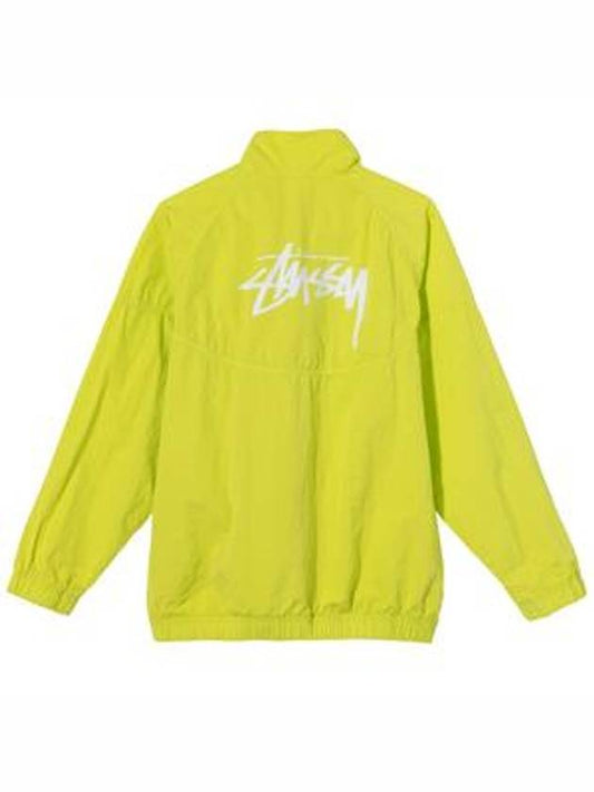 Men's Logo Half Zip Up Nylon Windbreaker Bright Cactus - NIKE - BALAAN 2