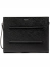 Leather Documentation Clutch Bag Black - SALVATORE FERRAGAMO - BALAAN 2