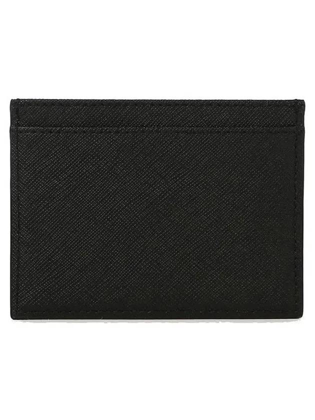 Logo Plaque Leather Card Wallet Black - VIVIENNE WESTWOOD - BALAAN 3