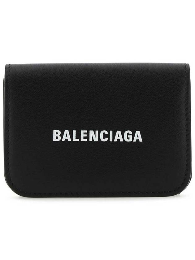 Everyday Logo Mini Bicycle Wallet Black - BALENCIAGA - BALAAN.