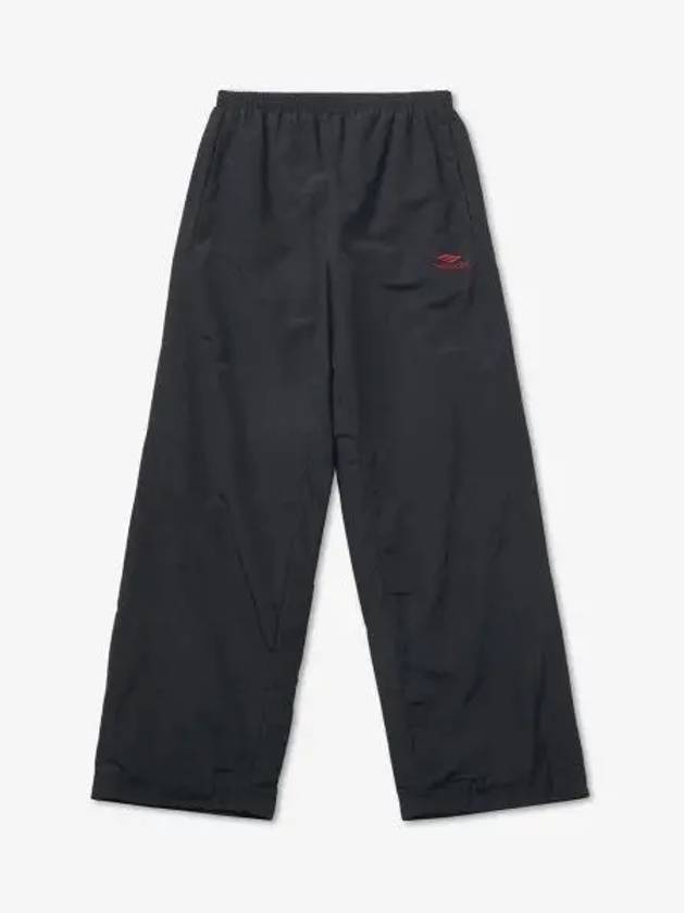 Women's Logo Nylon Wide Track Pants Black - BALENCIAGA - BALAAN 2