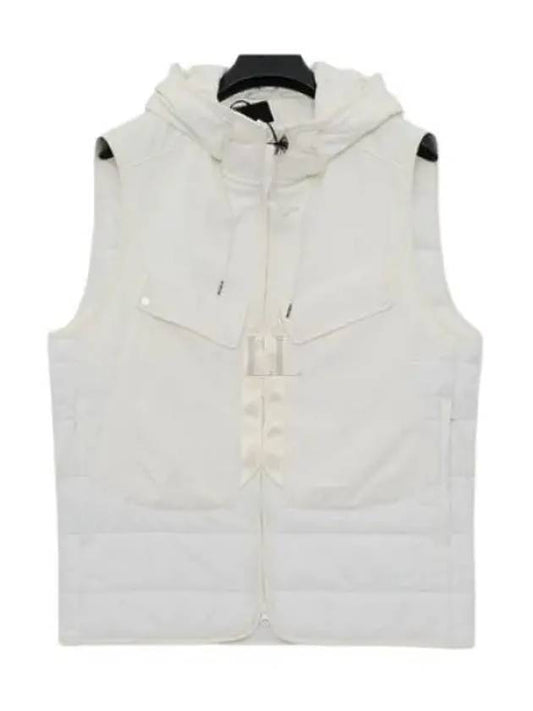 Shell R Mix Goggle Hooded Padded Vest White - CP COMPANY - BALAAN 2