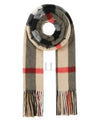 Wide Classic Check Cashmere Scarf Archive Beige - BURBERRY - BALAAN 2