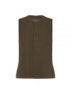 Tailored Pleated 1 Vest Green - ISSEY MIYAKE - BALAAN 2