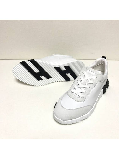 Bouncing Low Top Sneakers White - HERMES - BALAAN 3