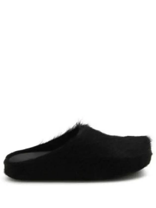 Calf Hair Fussbett Slippers Black - MARNI - BALAAN 2