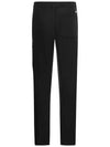 Linen Blend Cargo Straight Pants Black - CP COMPANY - BALAAN 4