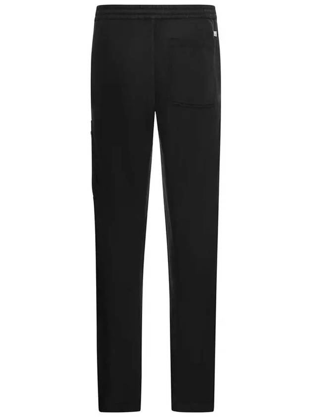 Linen Blend Cargo Straight Pants Black - CP COMPANY - BALAAN 4