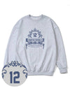 Modelo Oversized Fit Sweatshirt Indigo Blue Melange Grey - MONSTER REPUBLIC - BALAAN 3