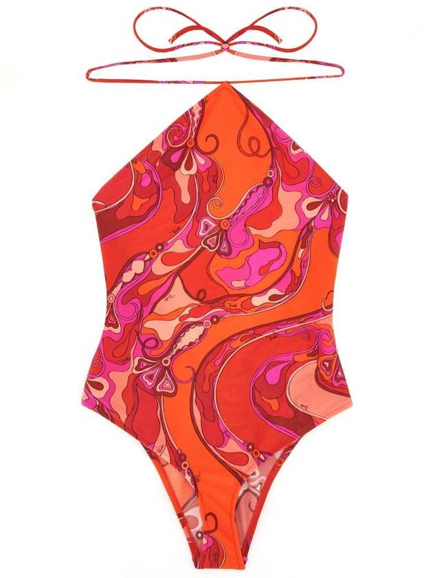 Pucci Orchid Print One Piece Swimsuit - EMILIO PUCCI - BALAAN 1