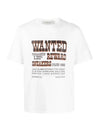 Wanted Logo Printing Short Sleeve T-Shirt White - GOLDEN GOOSE - BALAAN.