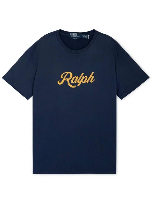 Ralph Print Short Sleeve T-Shirt Navy - POLO RALPH LAUREN - BALAAN 2