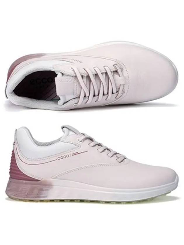 Women's Golf S Three Spikeless Golf Shoes Pink - ECCO - BALAAN 2