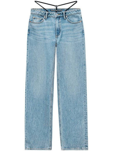 Alexander Wang Jeans Medium Waist Charm Logo Clothing - ALEXANDER WANG - BALAAN 1