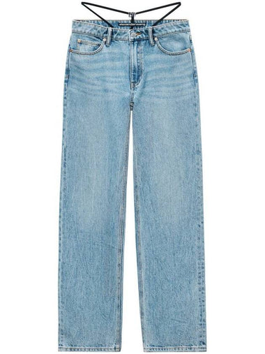 Alexander Wang Jeans Medium Waist Charm Logo Clothing - ALEXANDER WANG - BALAAN 1