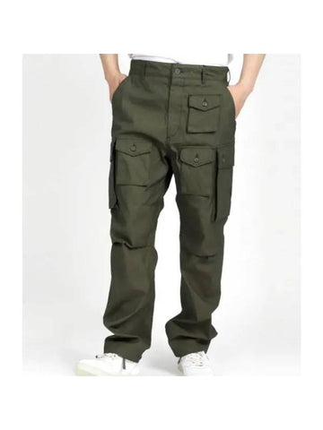 FA Pants_Olive CP Weather lin 23F1F016 NQ297 EU001 CP Weather Poplin Pants - ENGINEERED GARMENTS - BALAAN 1