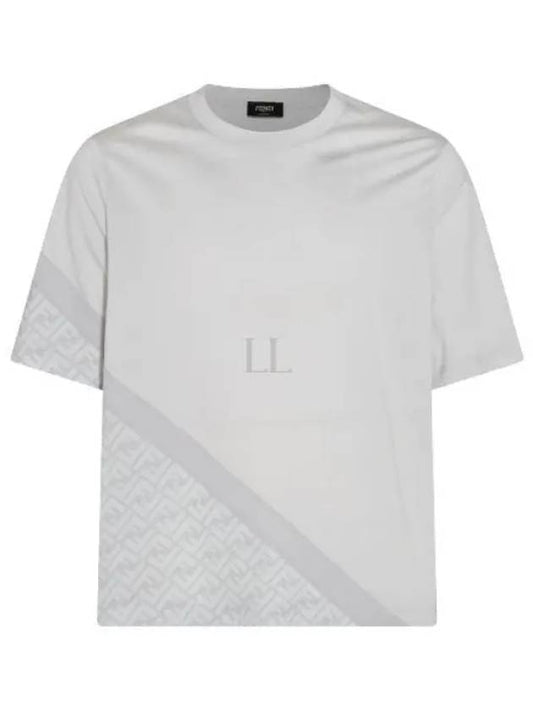 Jersey Short Sleeve T-Shirt Grey - FENDI - BALAAN 2