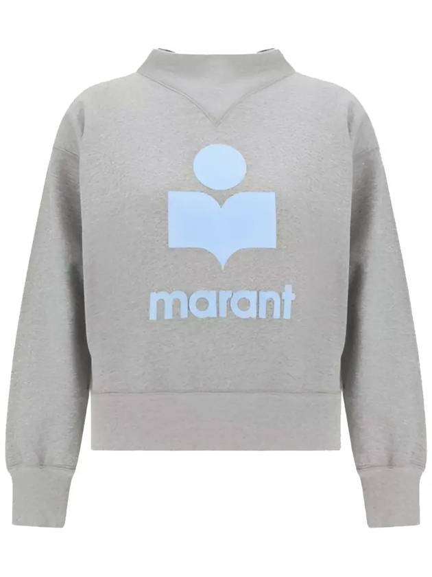 MOBY Velvet Logo Sweatshirt SW0003FA A1M07E GYIB - ISABEL MARANT - BALAAN 2