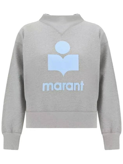 MOBY Velvet Logo Sweatshirt SW0003FA A1M07E GYIB - ISABEL MARANT - BALAAN 2