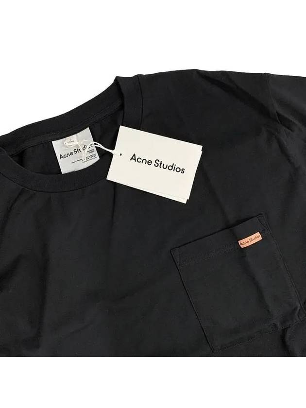 Logo Patch Short Sleeve T-Shirt Black - ACNE STUDIOS - BALAAN 8