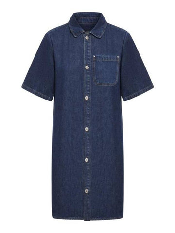 Venice Short Dress Stonewashed Indigo - A.P.C. - BALAAN 1