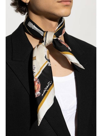 Dolce & Gabbana Silk Scarf With Print, Men's, Multicolour - DOLCE&GABBANA - BALAAN 2