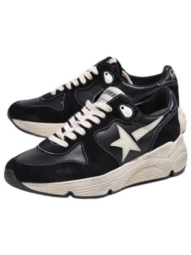 Running Sole Leather Low Top Sneakers Black - GOLDEN GOOSE - BALAAN 2