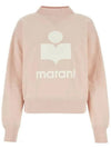 MOBY Velvet Logo Sweatshirt Pale Rose SW0003FA A1M07E PREU - ISABEL MARANT - BALAAN 2