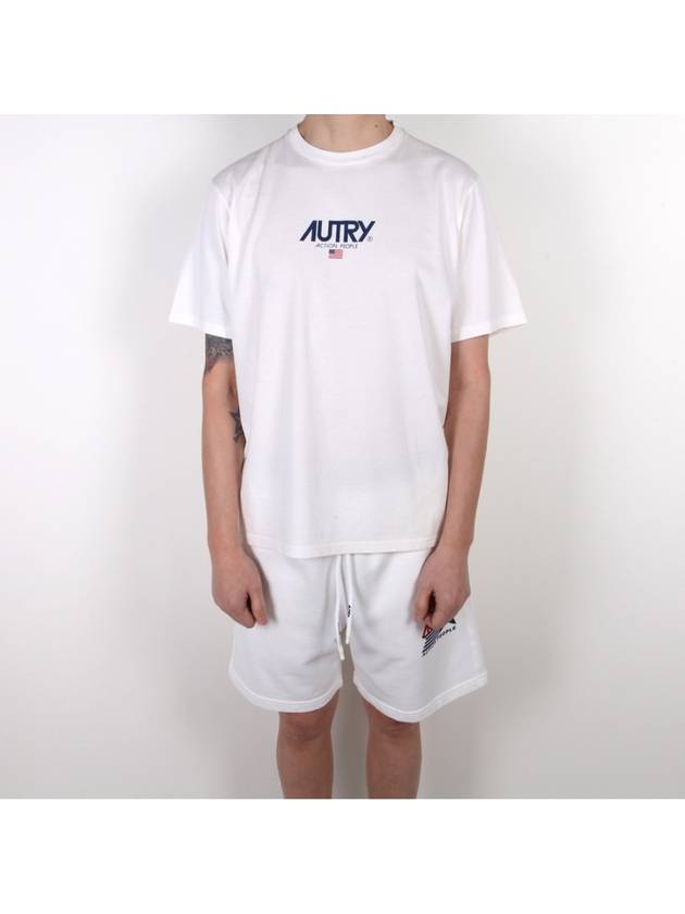 Iconic Logo Crew Neck Short Sleeve T-Shirt White - AUTRY - BALAAN 2