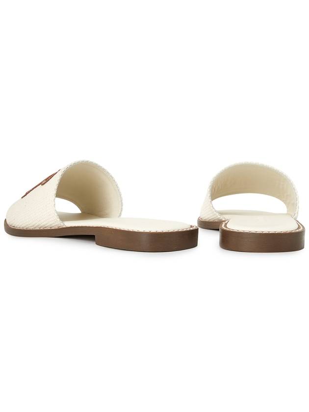 Geneve Logo Slippers Ivory - MAX MARA - BALAAN 7