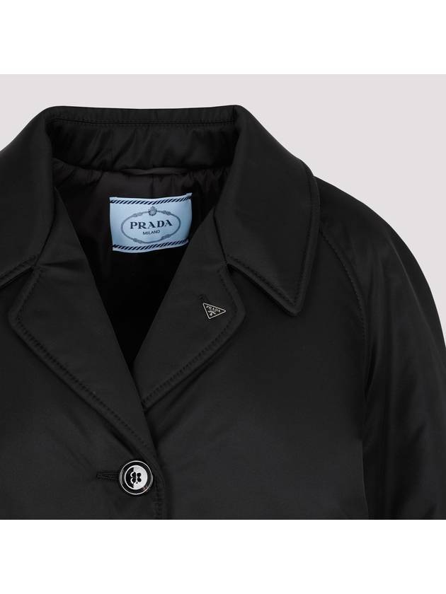 Triangle Logo Re-Nylon Jacket Black - PRADA - BALAAN 5