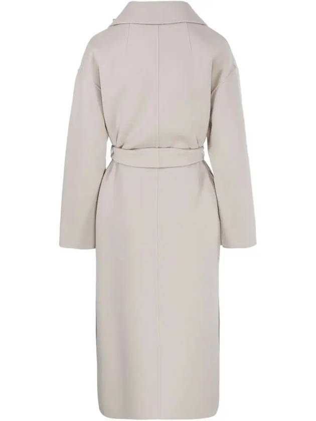 Nina Belted Wool Long Coat 2390110331 099 - MAX MARA - BALAAN 4