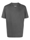 Organic Cotton Short Sleeve T-Shirt Dark Grey - MAISON MARGIELA - BALAAN 2