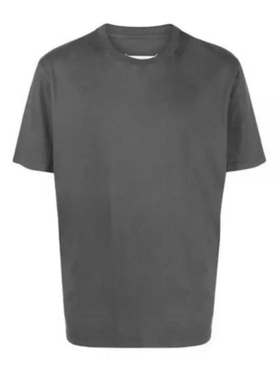 Organic Cotton Short Sleeve T-Shirt Dark Grey - MAISON MARGIELA - BALAAN 2