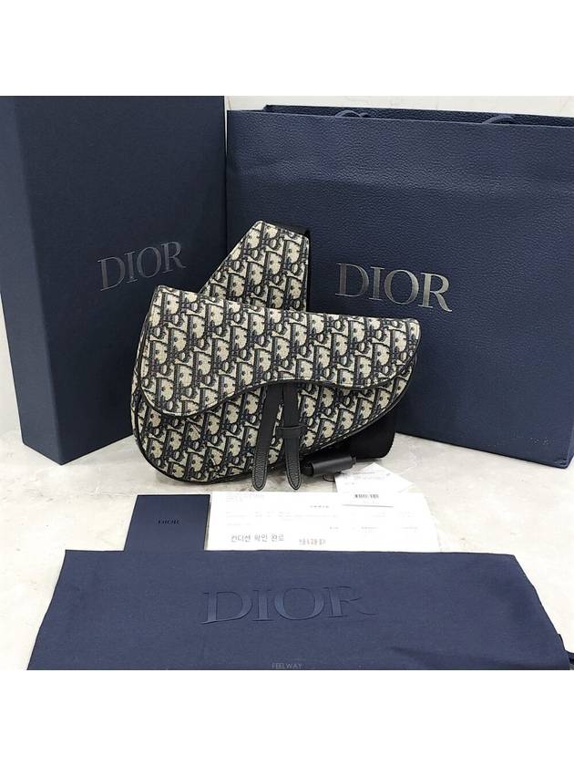 Lux You Oblique jacquard saddle bag 1ADPO093YKY - DIOR - BALAAN 8