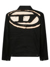 J Taylor Bleach Logo Denim Jacket Black - DIESEL - BALAAN 3