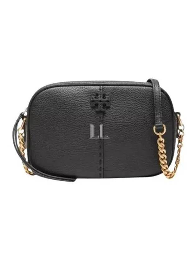 McGraw Logo Camera Shoulder Bag Black - TORY BURCH - BALAAN 2