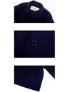 Pocket Patch Wool Blend Jacket Navy - AMI - BALAAN 8