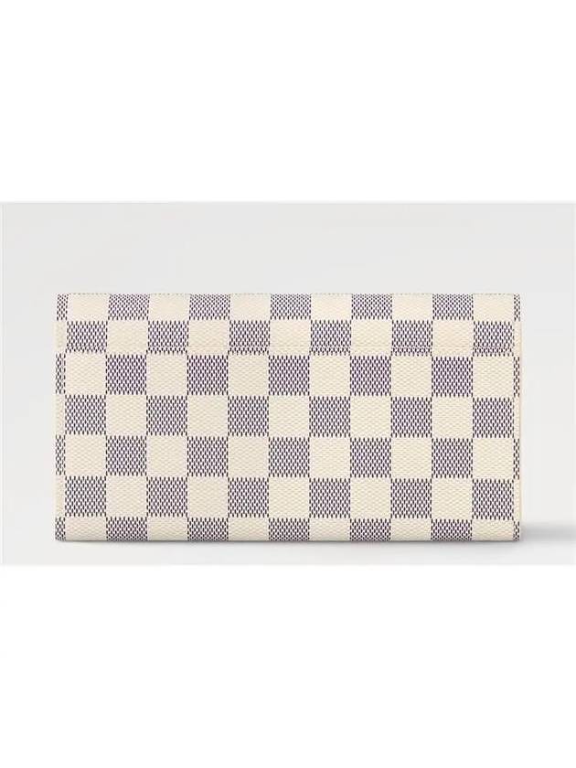 Women's Sarah Damier Azur Long Wallet Ivory - LOUIS VUITTON - BALAAN 3