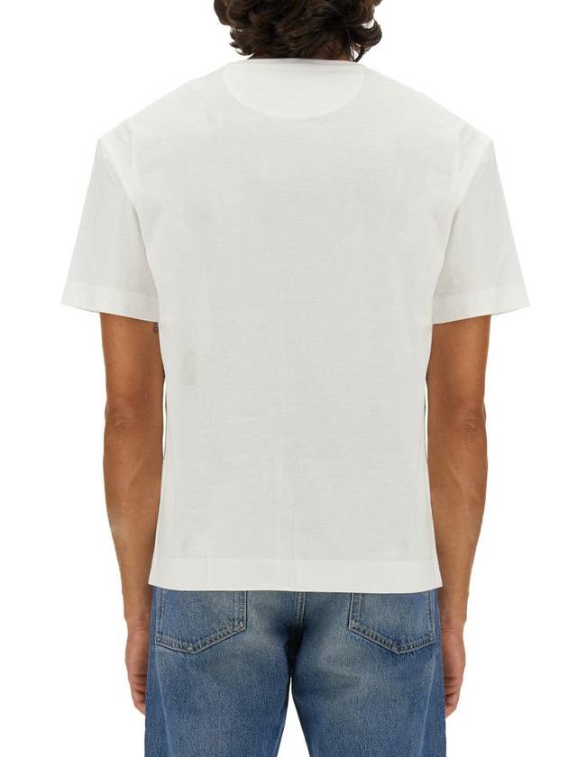 Logo Label Cotton Long Sleeve T-Shirt White - VALENTINO - BALAAN 4