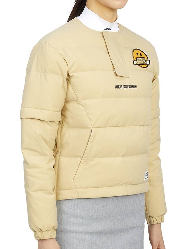 Gimme Detachable Down Jacket Beige - HORN GARMENT - BALAAN 4