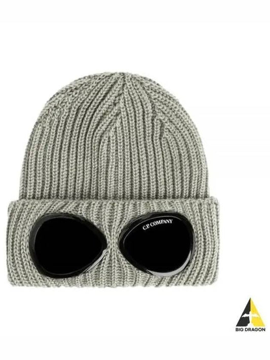 Signature Goggles Extra Fine Wool Beanie Sage - CP COMPANY - BALAAN 2