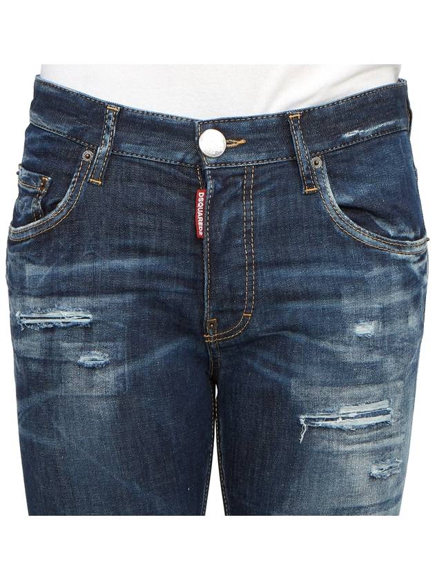 Distressed Tapered Jeans Blue - DSQUARED2 - BALAAN 6