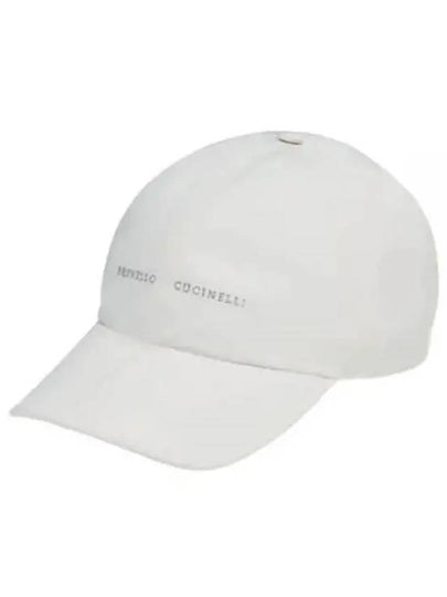 Logo Print Baseball Ball Cap White - BRUNELLO CUCINELLI - BALAAN 2