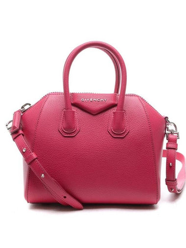 Antigona Small Grained Leather Tote Bag Pink - GIVENCHY - BALAAN 1