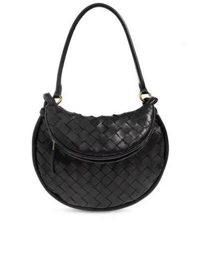 Intrecciato Gemelli Small Shoulder Bag Black - BOTTEGA VENETA - BALAAN 2