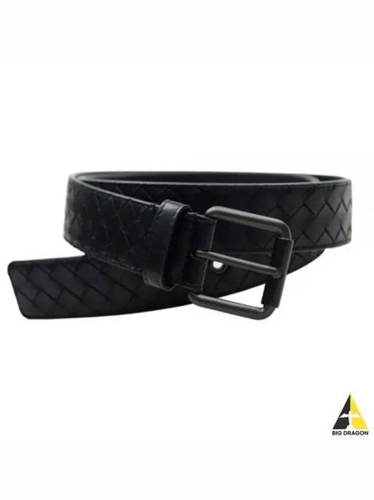 Men's Intrecciato Weaving Belt Black - BOTTEGA VENETA - BALAAN 2